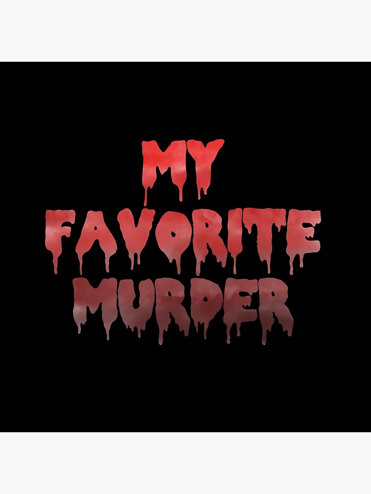 My Favorite Murder Mfm Drippy Logo Throw Pillow - Image 2