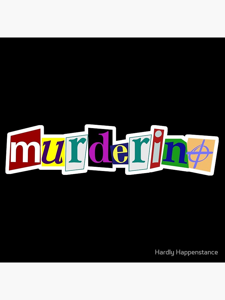 My Favorite Murder Postcard Murderino Throw Pillow - Image 2