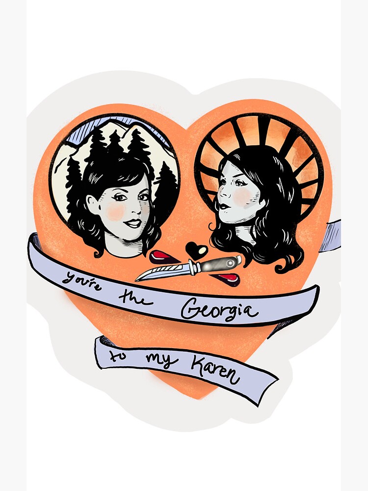 My Favorite Murder Georgia And Karen Shower Curtain - Image 2