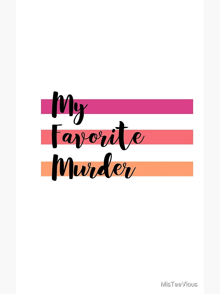 My Favorite Murder Logo Colorfull Shower Curtain - Image 2