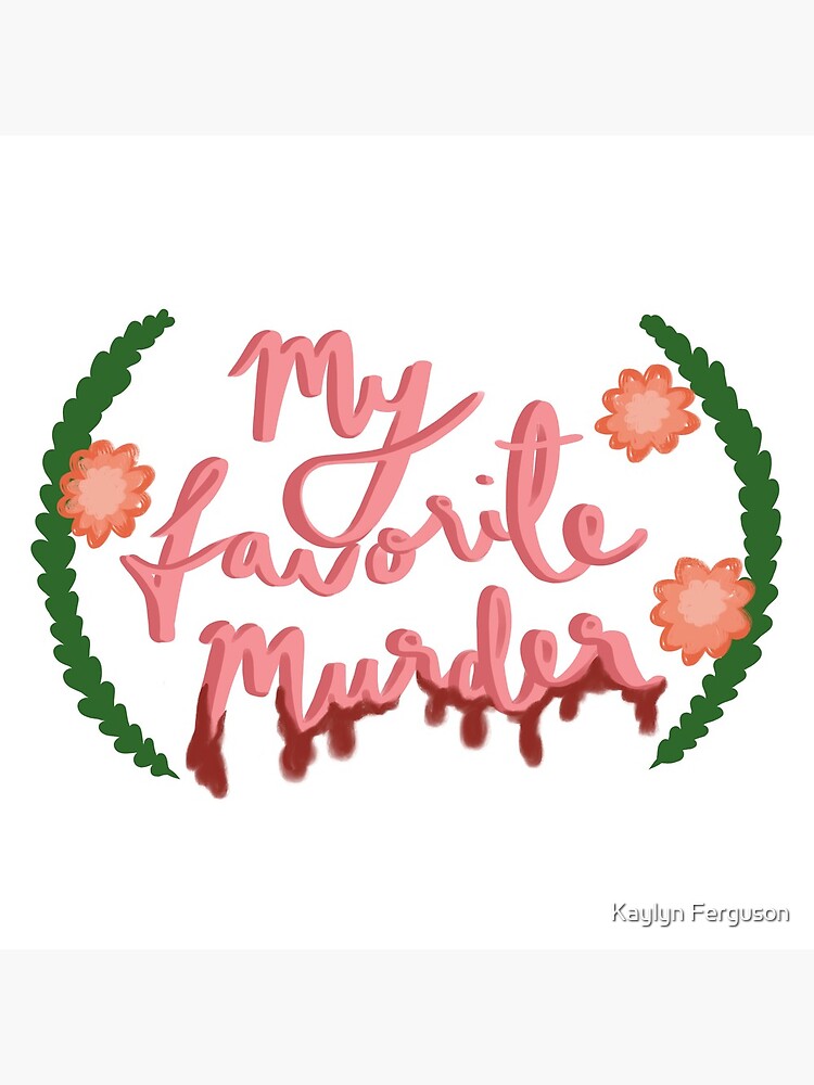 My Favorite Murder Fan Illustration Tapestry - Image 2
