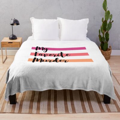 My Favorite Murder Logo Classic Design Throw Blanket