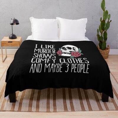 I Like My Favorite Murder Shows Throw Blanket