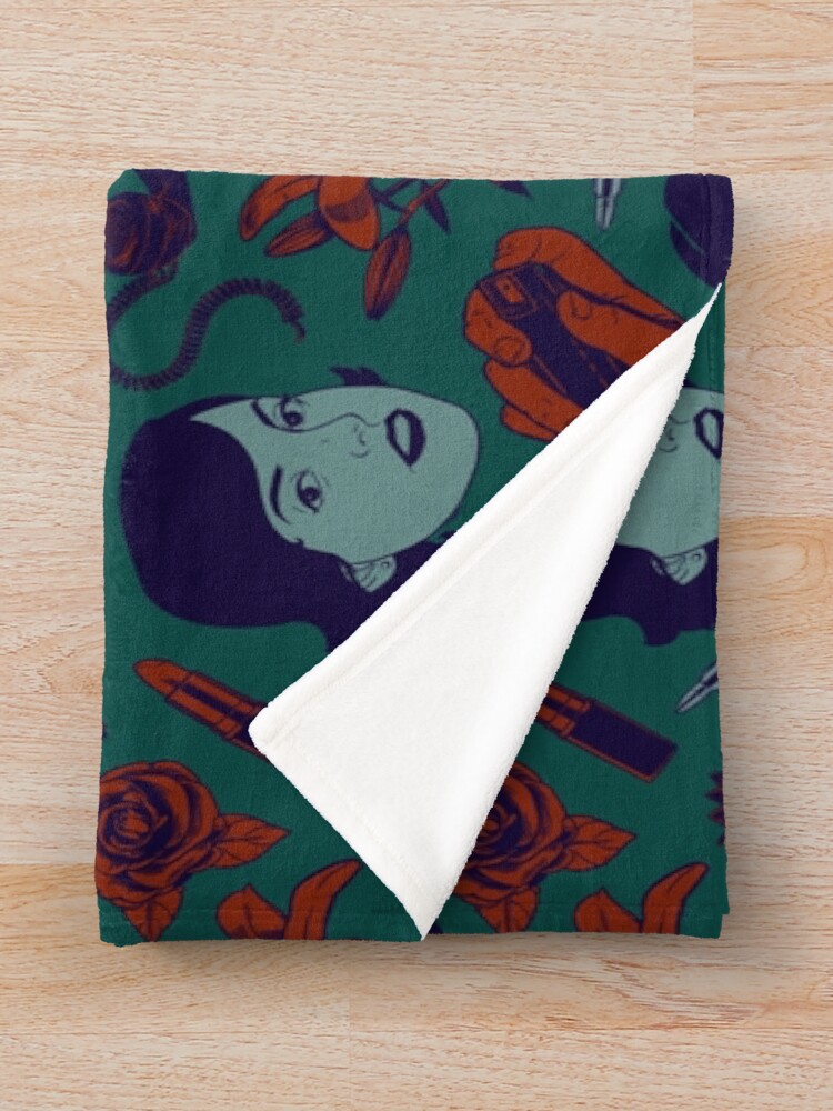 My Favorite Murder Vintage Color True Crime Throw Blanket - Image 2