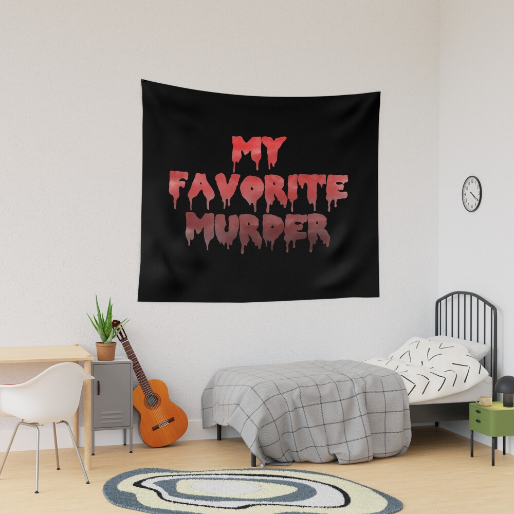 My Favorite Murder Mfm Drippy Logo Tapestry