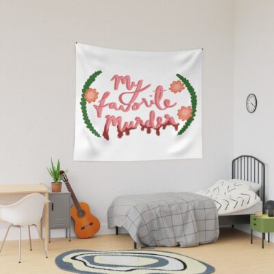 My Favorite Murder Fan Illustration Tapestry