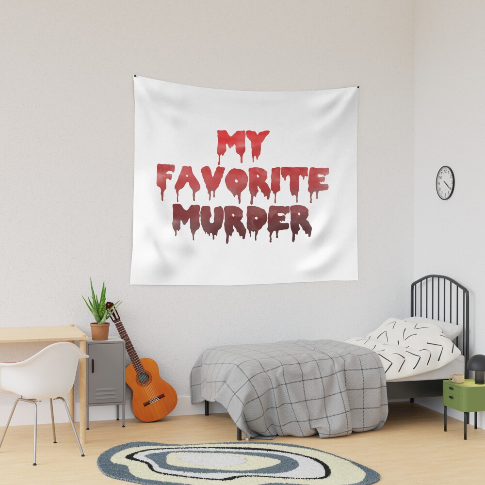 Hot My Favorite Murder Mfm Drippy Logo Tapestry