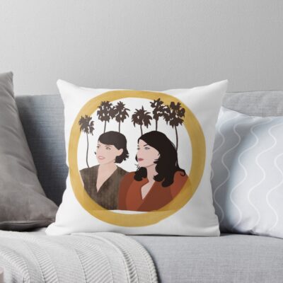 My Favorite Murder Karen And Georgia Fan Art Throw Pillow