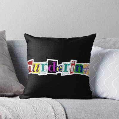My Favorite Murder Postcard Murderino Throw Pillow